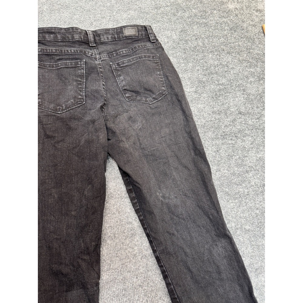 Lee Instantly Slims High Rise‎ Relaxed Straight Leg Jeans Black Womens 4 Medium - Picture 11 of 12
